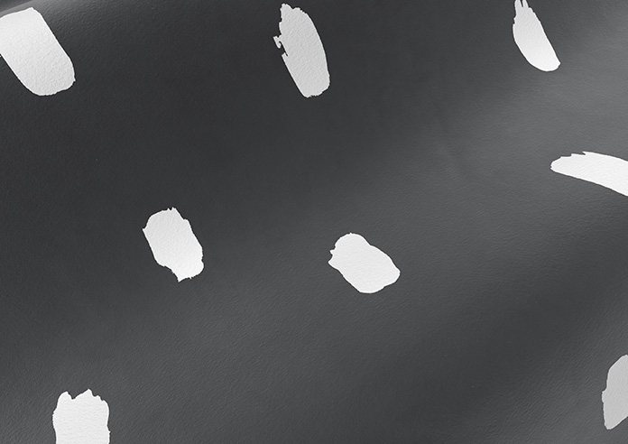 Ink Spots, Black and White - Motorised Roman Blind - Image 4